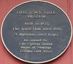Old Town Hall Blue Plaque, High Street